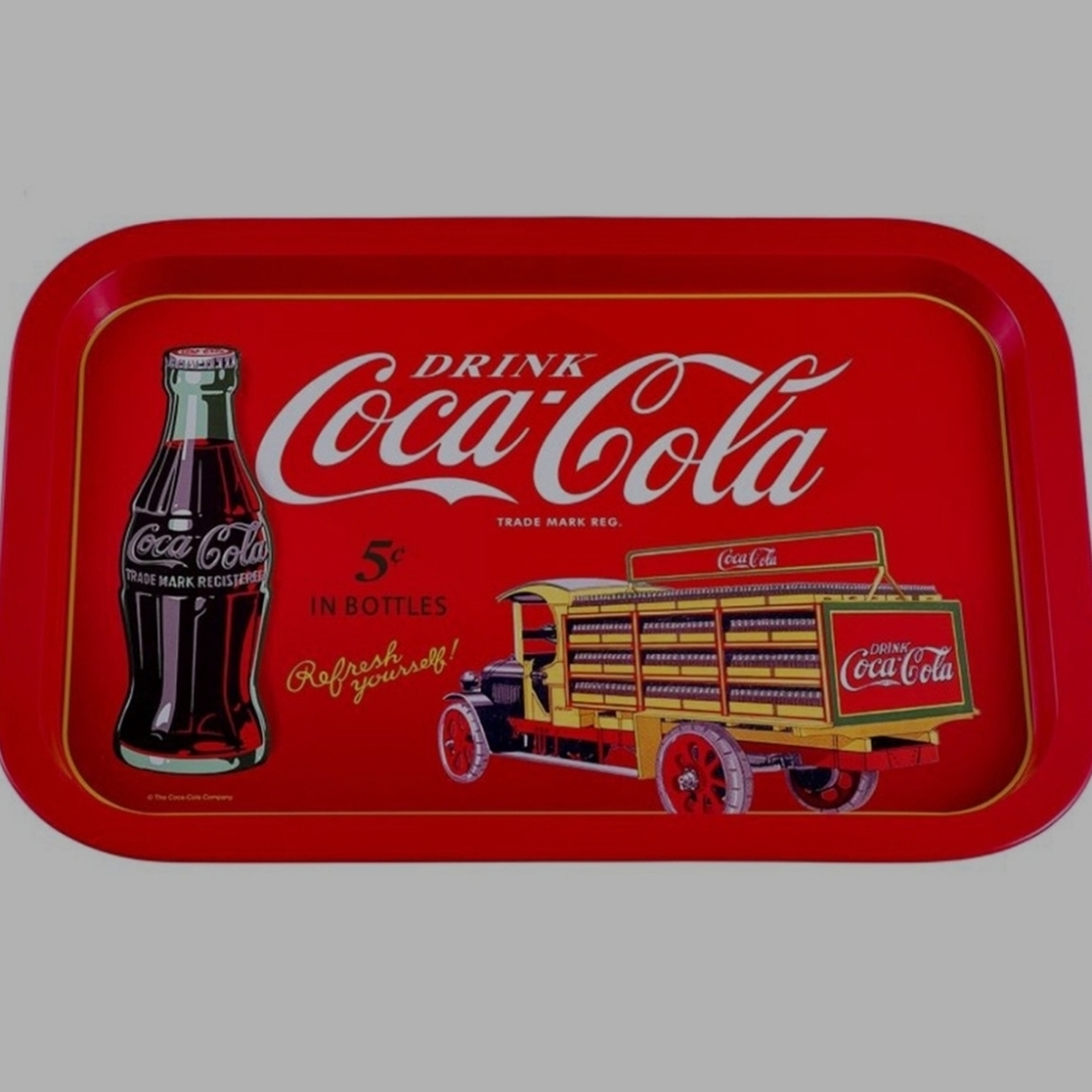 Coca-cola Tin Serving Tray.
